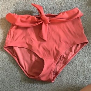 AERIE High waisted Orange swim bottom